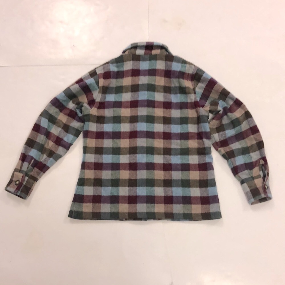 Geoffrey Beene Sport 8 Jacket Shirt Multi Colour Check Pockets Button Excellent - Picture 9 of 9